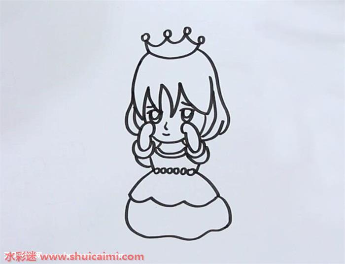 公主与青蛙王子怎么画 公主与青蛙王子简笔画图片大全