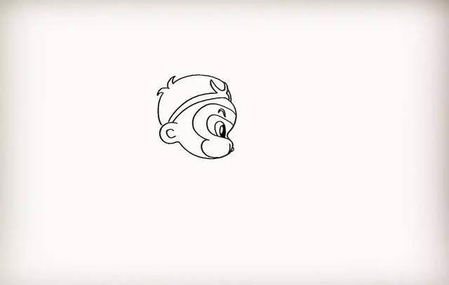 筋斗云简笔画 孙悟空驾筋斗云简笔画