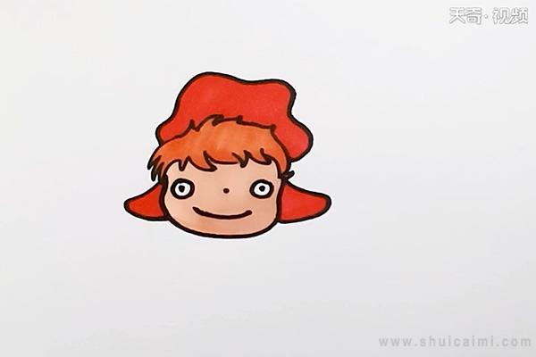 波妞简笔画怎么画 波妞简笔画图片大全
