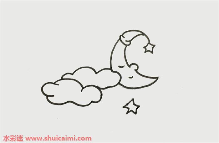 月亮怎么画 月亮简笔画步骤图