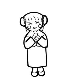 拜年的手势怎么画好看 拜年的手势怎么画