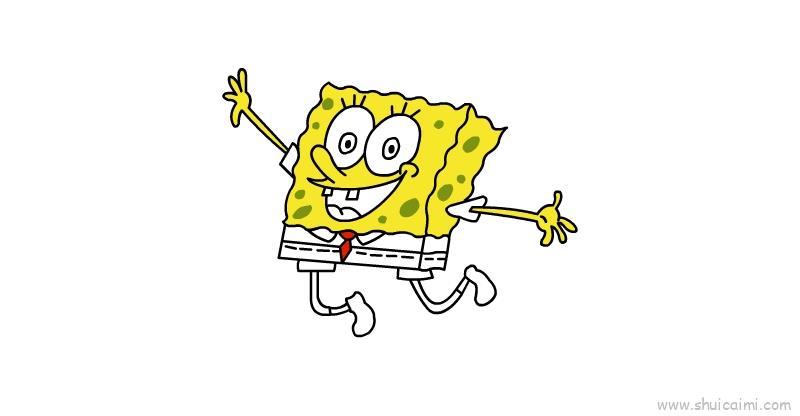 海绵宝宝儿童画怎么画 海绵宝宝简笔画简单又好看
