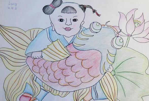 年画简笔画图片大全 年画简笔画图片大全简单儿童