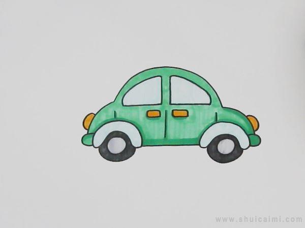 小汽车简笔画怎么画 小汽车简笔画图片大全