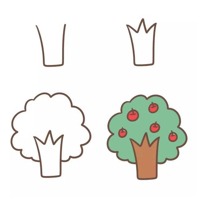 树简笔画 树简笔画图片大全