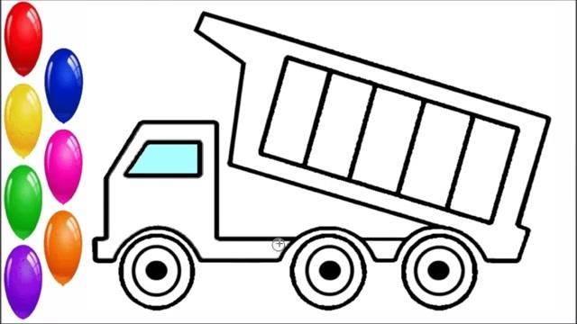 翻斗车简笔画 翻斗车简笔画图片大全