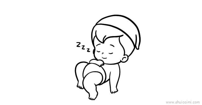 月亮宝宝儿童画怎么画 月亮宝宝简笔画画法