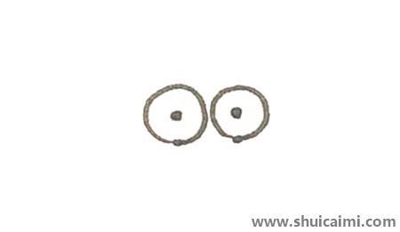 寄居蟹儿童简笔画