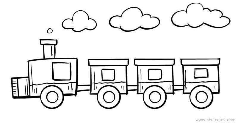 小火车儿童画怎么画 小火车简笔画好看