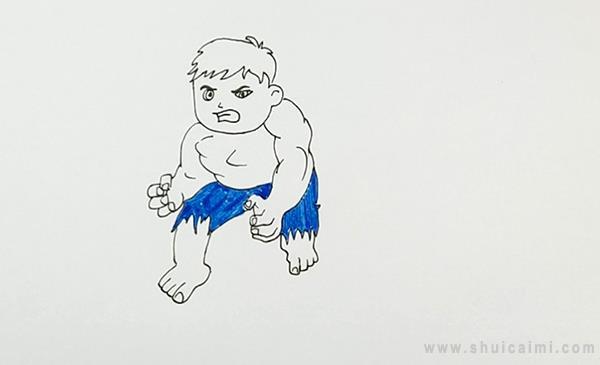 绿巨人简笔画怎么画 绿巨人简笔画简单又好看