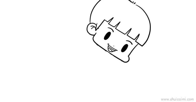 抱西瓜儿童画怎么画 抱西瓜简笔画图片大全