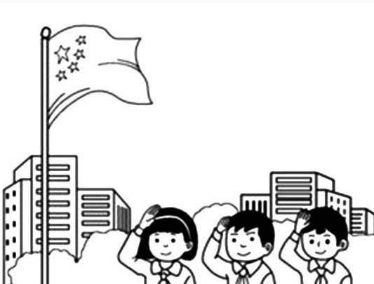 校园简笔画 校园简笔画图片大全大图