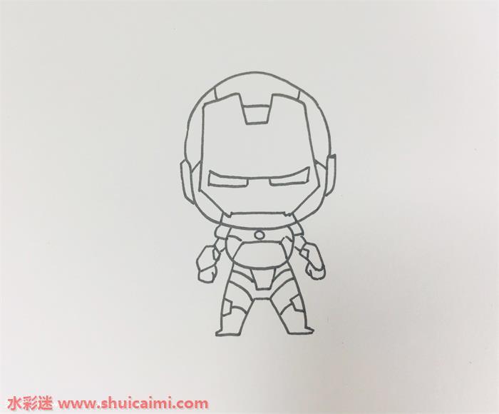 钢铁侠怎么画 钢铁侠简笔画图片彩色