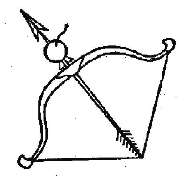弓箭简笔画 弓箭简笔画帅气