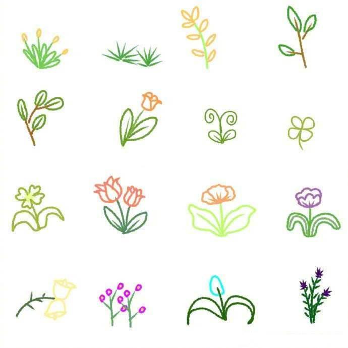 植物的简笔画图片大全 植物的简笔画图片大全大图