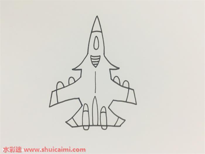 歼20怎么画 歼20简笔画漂亮卡通