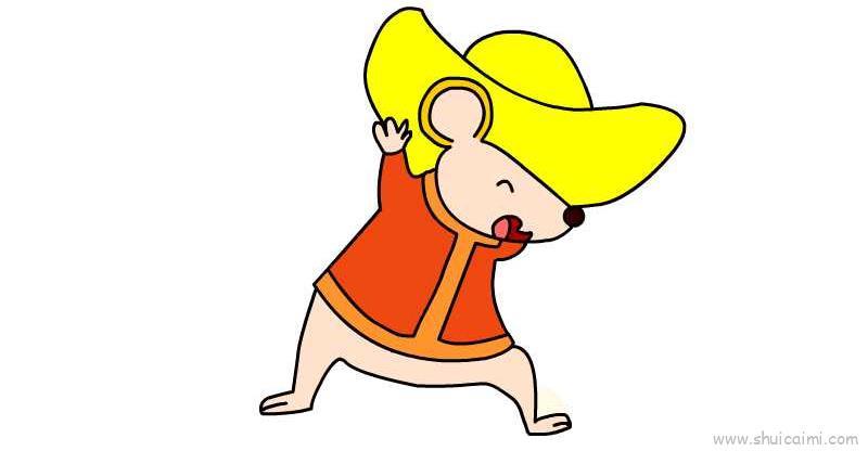 老鼠2022儿童画怎么画 老鼠2022简笔画图片大全