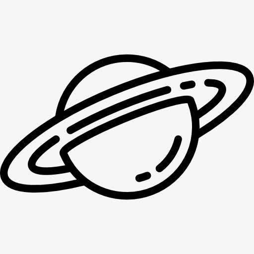 土星简笔画 土星简笔画彩色图片