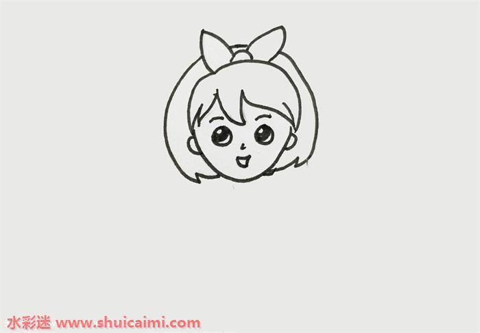 漫画少女怎么画 漫画少女简笔画步骤