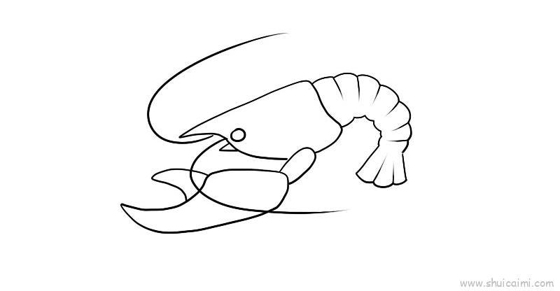 大龙虾儿童画怎么画 大龙虾简笔画画法
