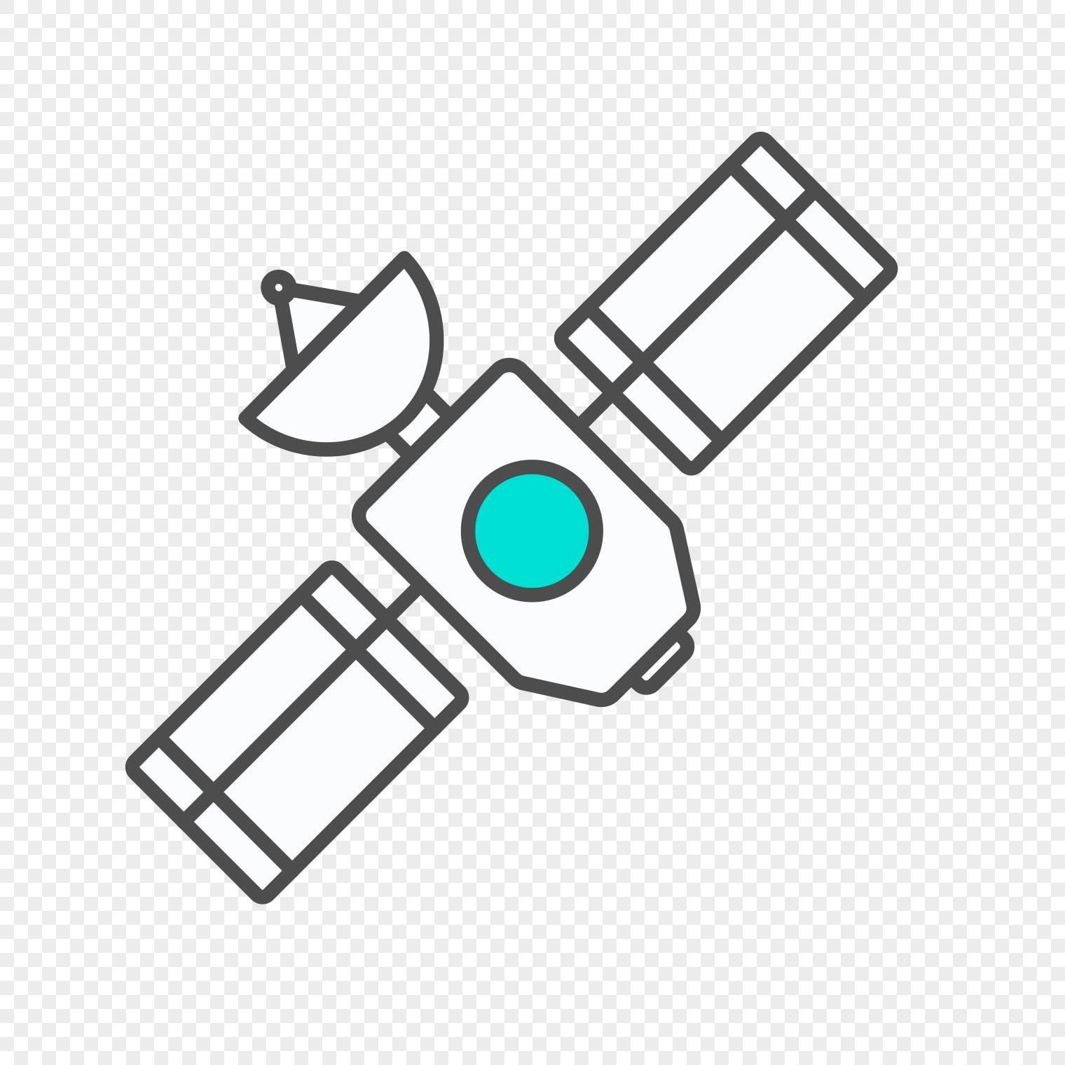 卫星简笔画 卫星简笔画彩色