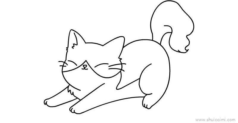 小黄猫儿童画怎么画 小黄猫简笔画简单