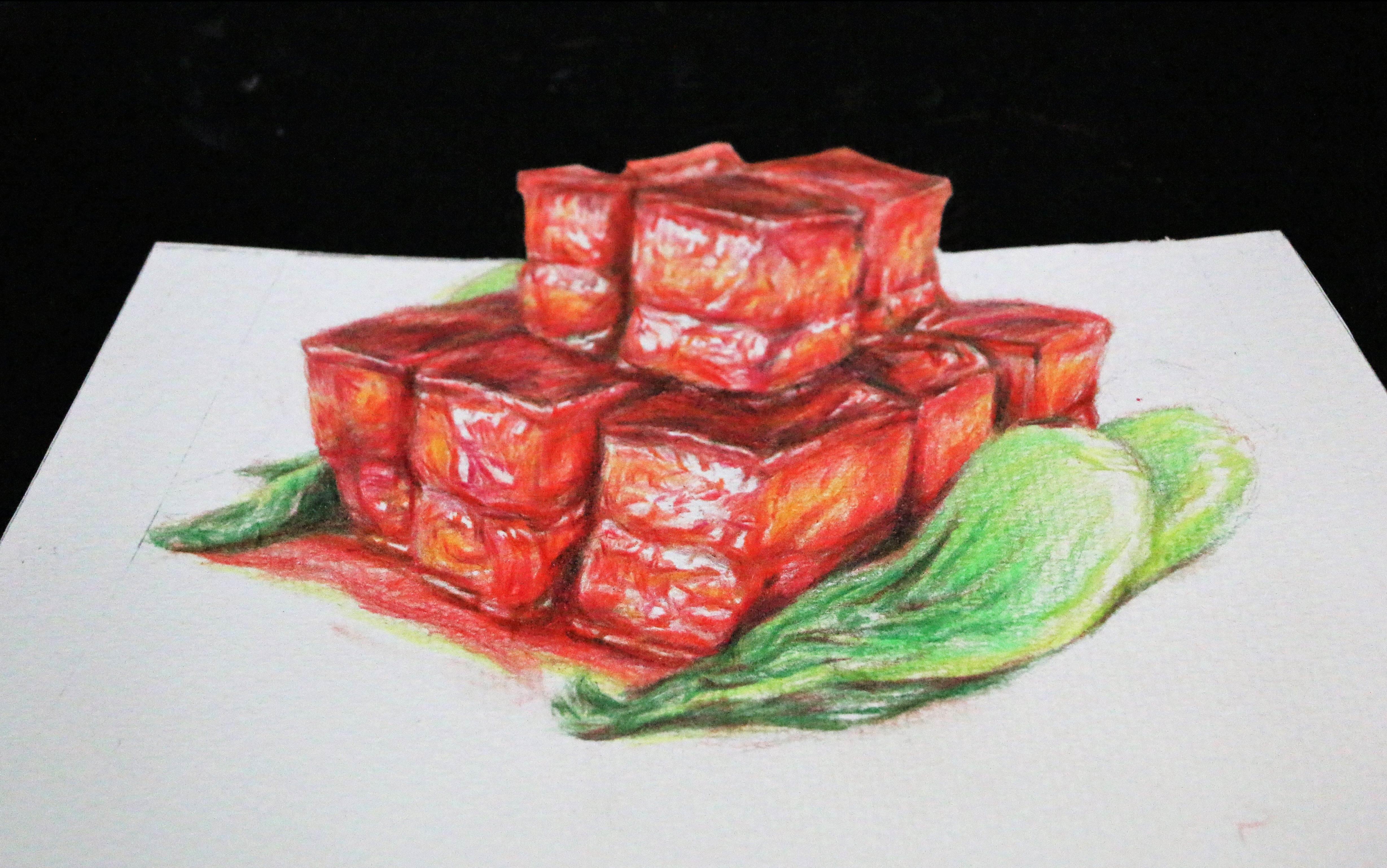 红烧肉简笔画 红烧肉简笔画图片大全