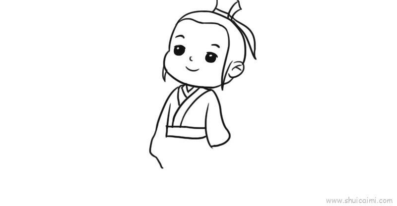 屈原儿童画怎么画 屈原简笔画图片大全