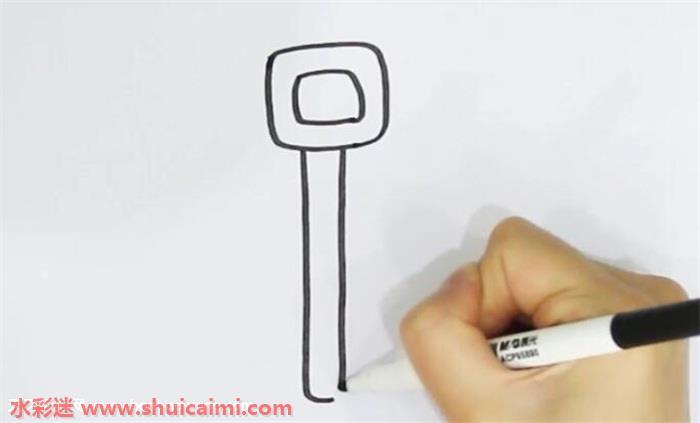 铁锹怎么画 铁锹简笔画画法