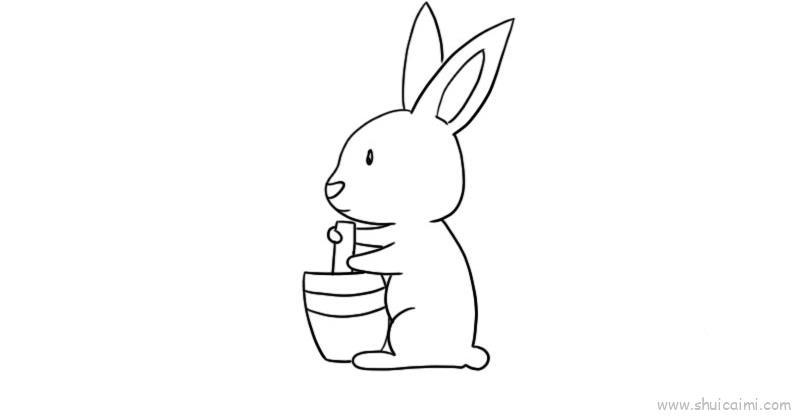 玉兔儿童画怎么画 玉兔简笔画图片