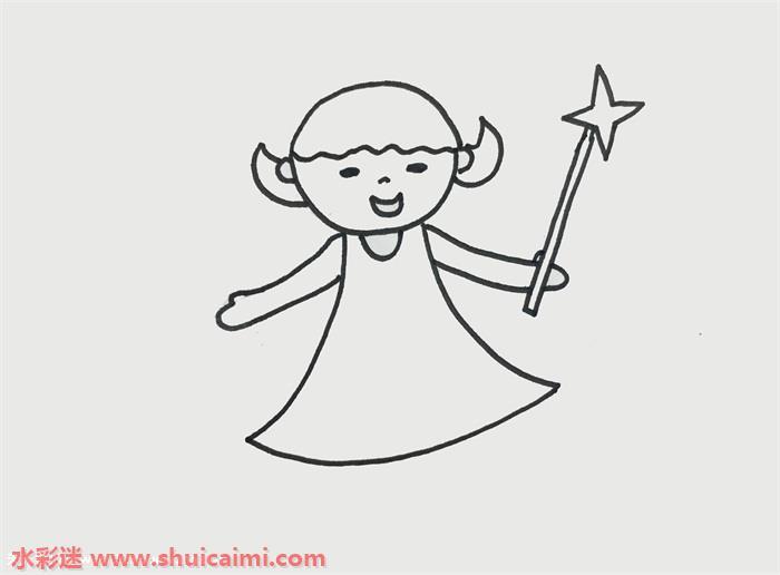 仙女画可爱怎么画 仙女画可爱简笔画步骤图