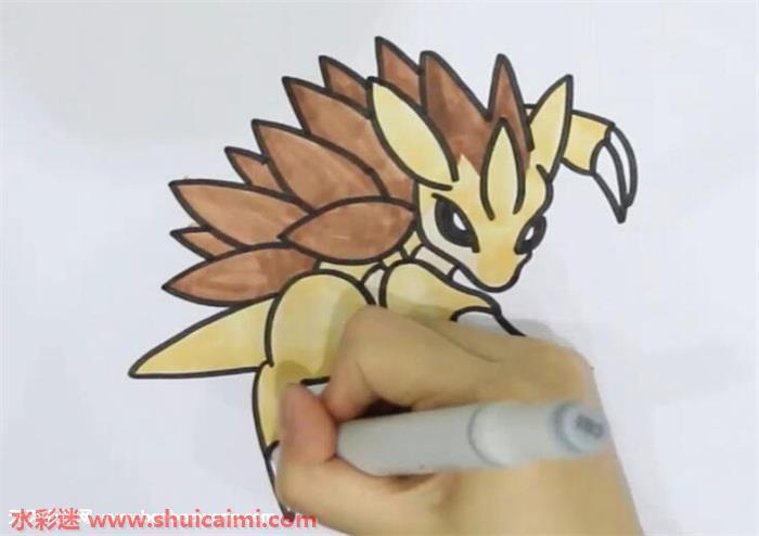 穿山王怎么画 穿山王简笔画漂亮