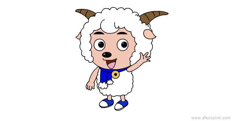 喜洋洋儿童画怎么画 喜洋洋简笔画图片大全