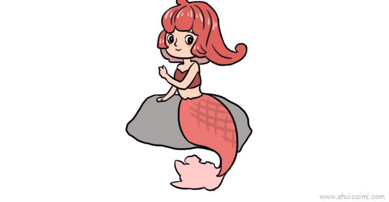美人鱼公主儿童画怎么画 美人鱼公主简笔画画法