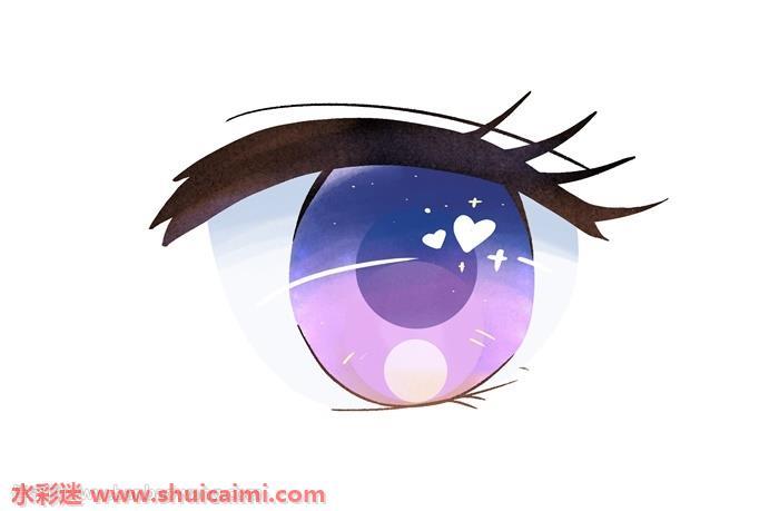 漫画眼睛怎么画 眼睛简笔画简单易画彩色