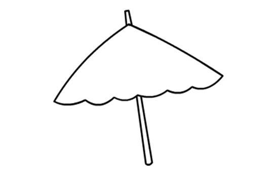 雨伞怎么画简笔画图片大全|各种各样的伞简笔画图片大全