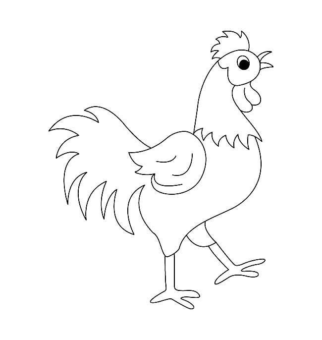 公鸡简笔画 公鸡简笔画怎么画