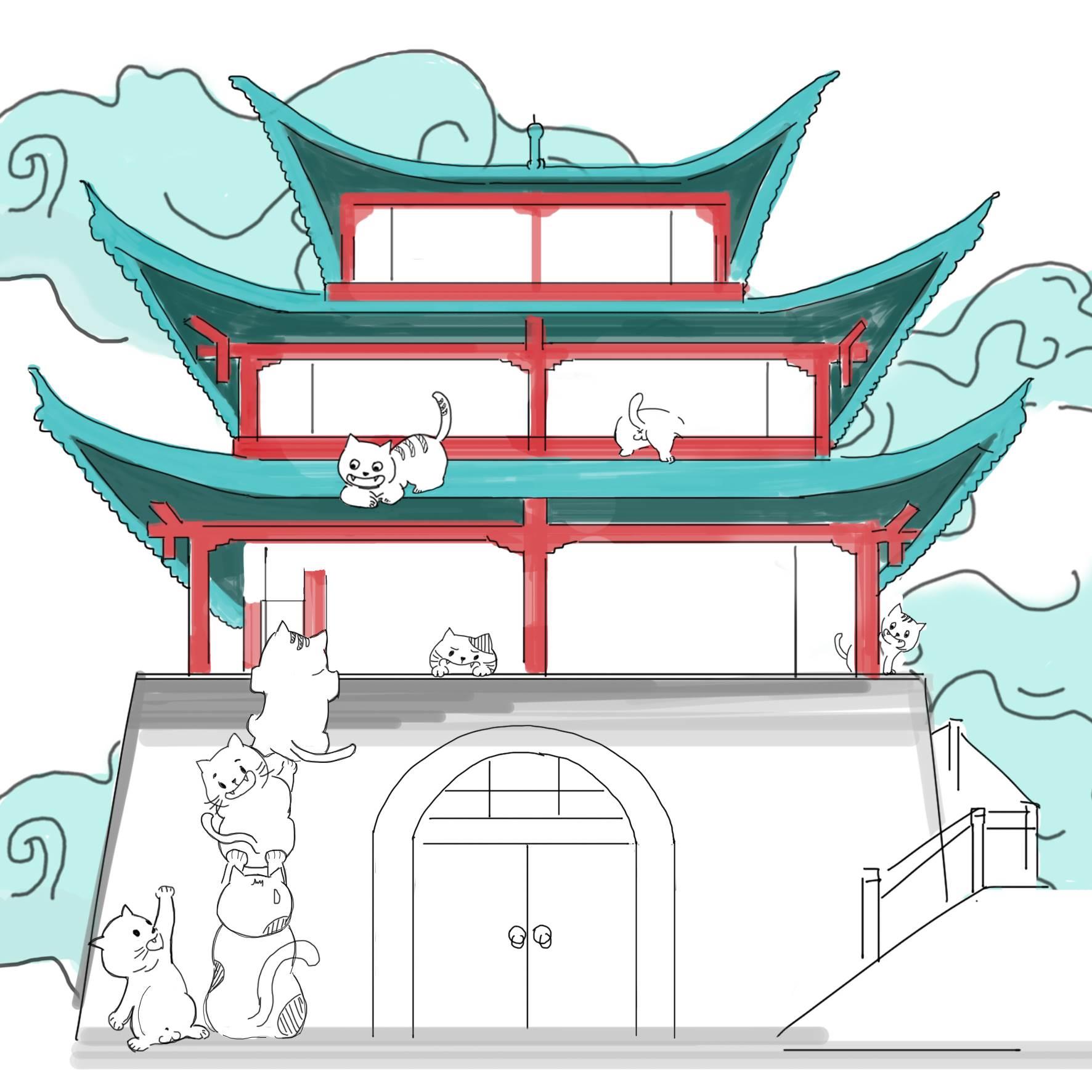 古城简笔画 古城简笔画图片大全