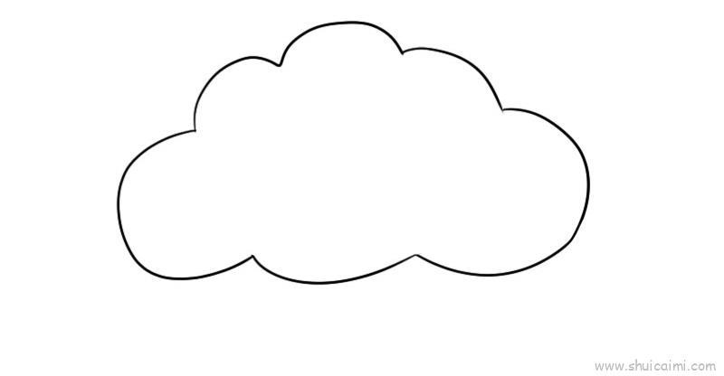 云朵儿童画怎么画 云朵简笔画图片