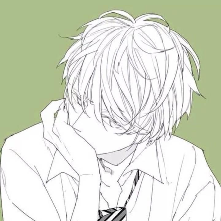 动漫简笔画 动漫简笔画男生帅气