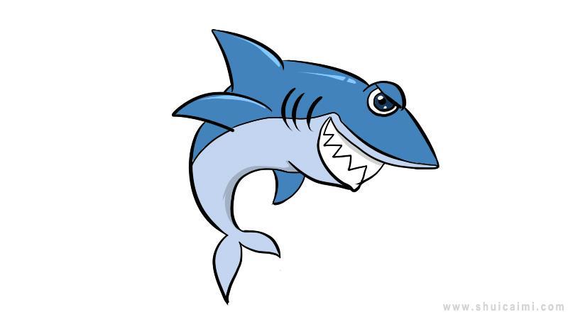 鲨鱼简笔画怎么画 鲨鱼简笔画简单