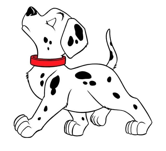 卡通狗简笔画图片大全 卡通狗简笔画图片大全彩色