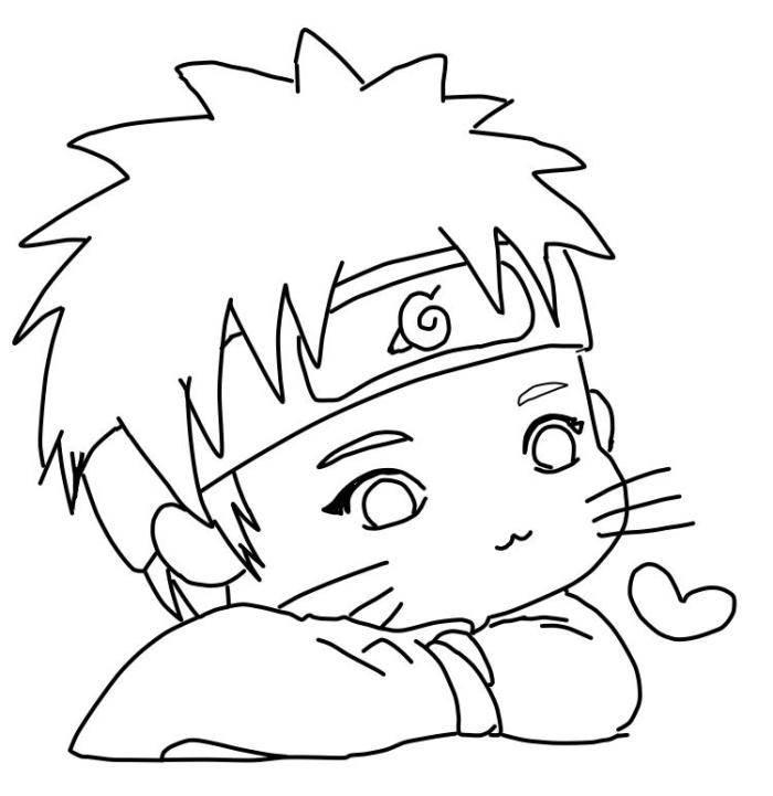 鸣人简笔画 鸣人简笔画九尾模式