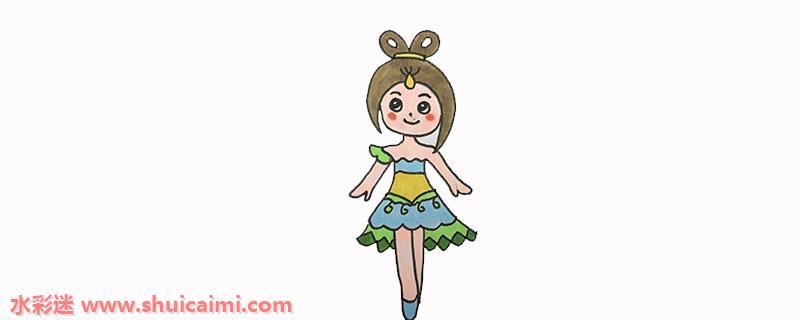 怎么画简单漂亮卡通叶罗丽仙子简笔画？