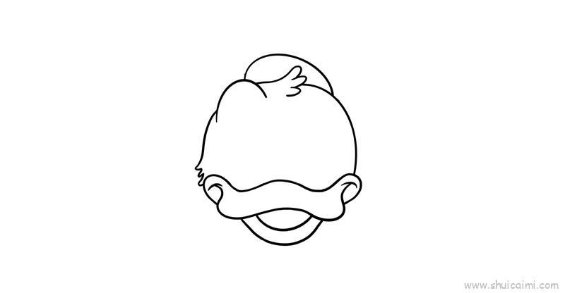 唐老鸭儿童画怎么画 唐老鸭简笔画图片