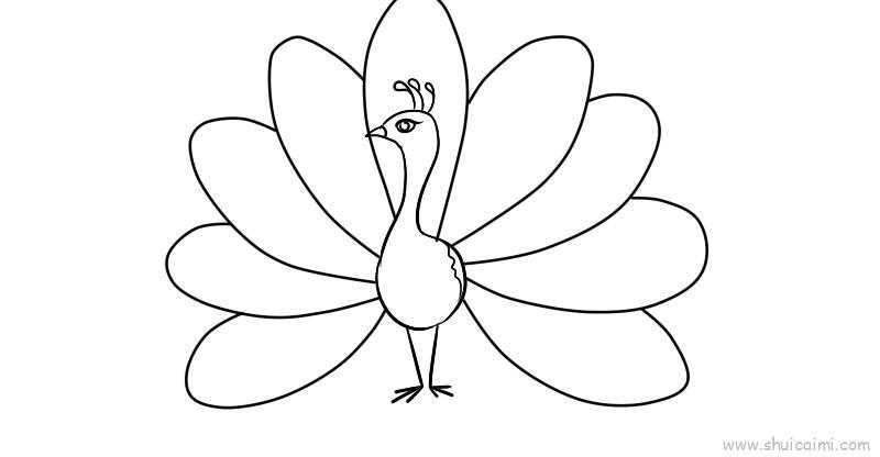 开屏儿童画怎么画 开屏简笔画图片