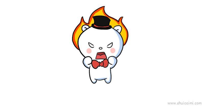 生气表情儿童画怎么画 生气表情简笔画好看