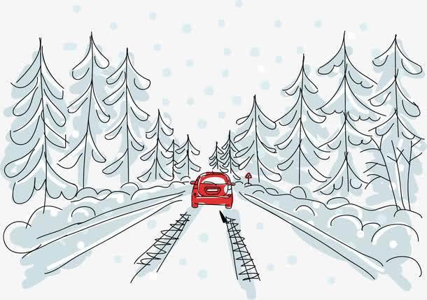 沿途风景线稿简笔画 沿途风景线稿简笔画图片大全