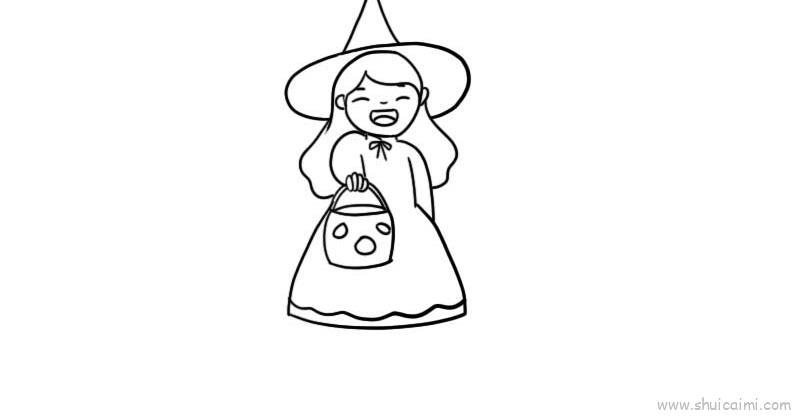 不给糖就捣蛋儿童画怎么画 不给糖就捣蛋简笔画简单