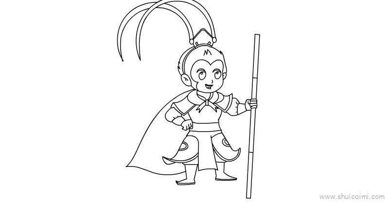 孙悟空的简笔画 孙悟空的简笔画简单